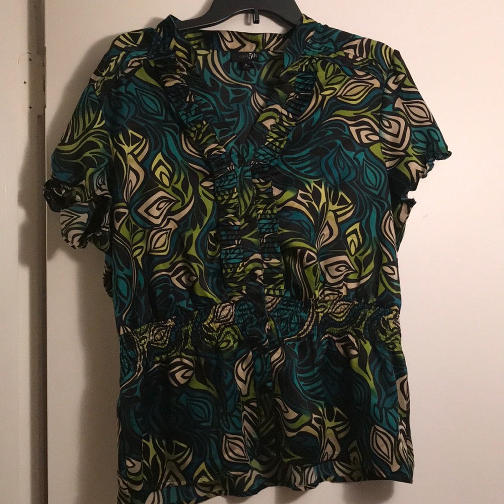 East 5th silky dress blouse